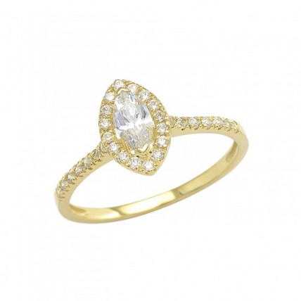 Δαχτυλίδι Χρυσό 14K (RI448 - SR108)